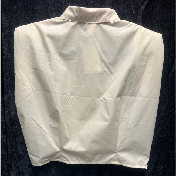 Cream Cropped Muscle Top with Collar - Picture 2 of 2